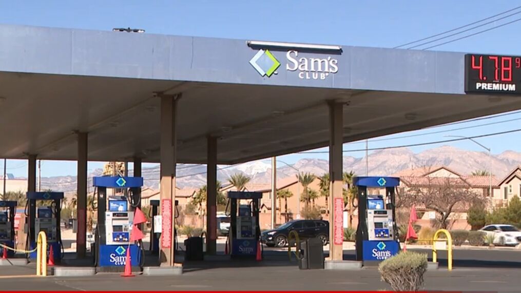 How much are Unleaded gas, Premium gas, and Diesel at Sam's Club Gas Stations of Las Vegas NE
